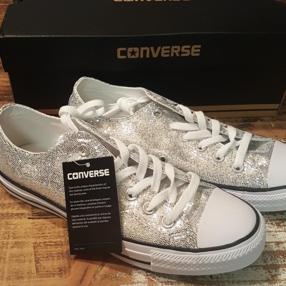 Converse sparkle shoes chuck taylor low top